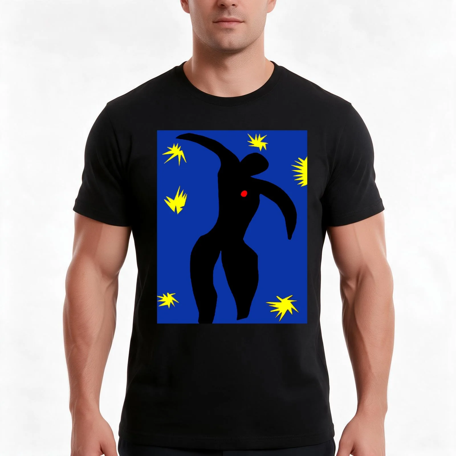 Icarus ; Vintage Abstract Henri Matisse Print T-Shirt Summer Casual Cotton Tee Oversized Streetwear Tops Unisex Men Women