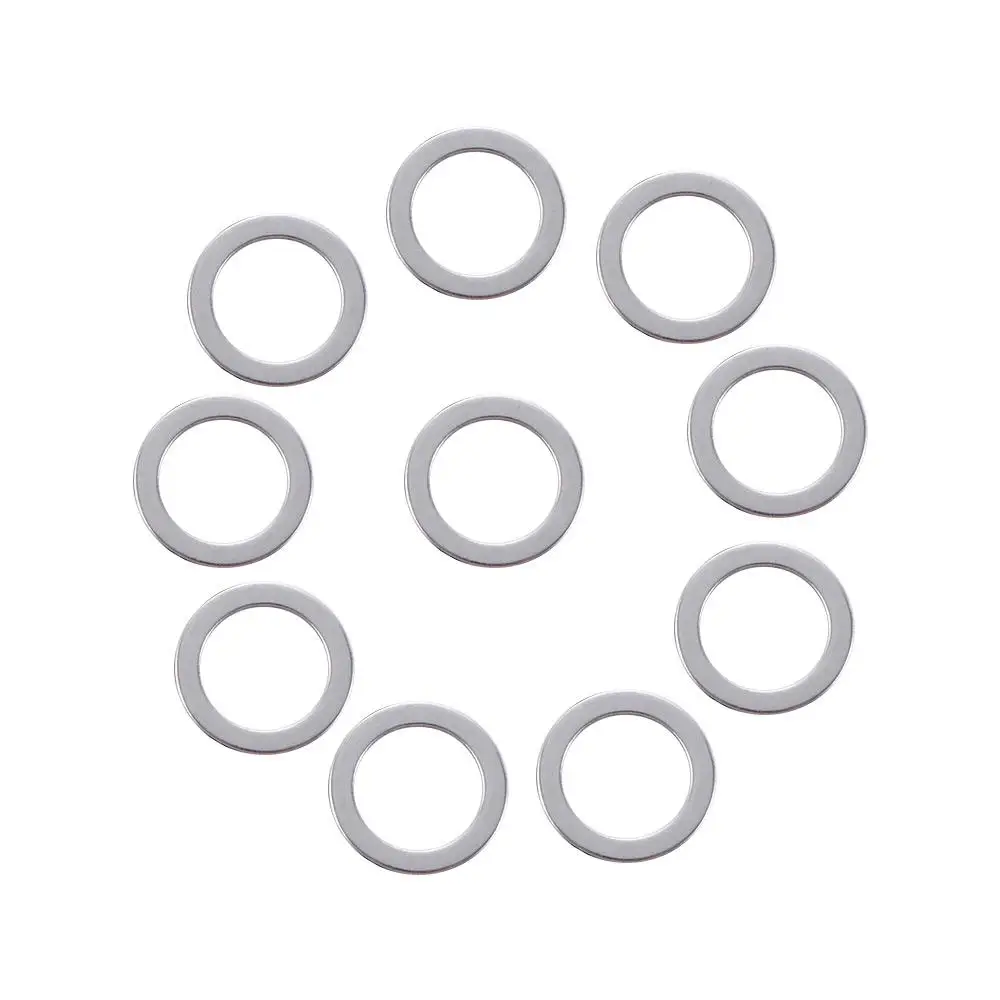 10 Stück Outdoor-Sport Fahrradteile Abstandshalter Kurbel Fahrradpedal-Ring Unterlegscheiben Fahrradpedal-Schutzringe – Detail 2