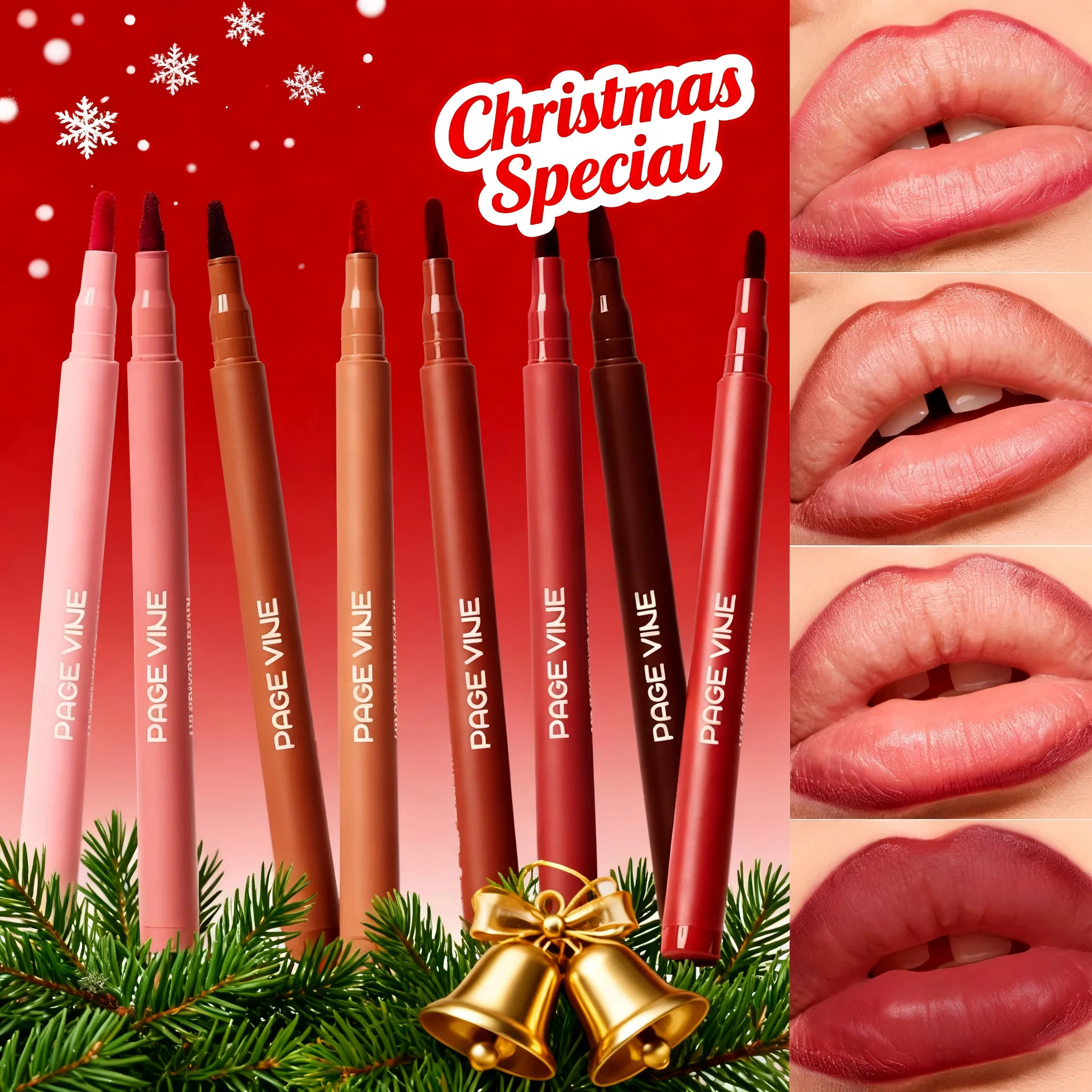 Matita labbra opaca Rossetto Lucidalabbra Tazza antiaderente Cosmetici coreani impermeabili Cosmetici da donna Regalo di Natale