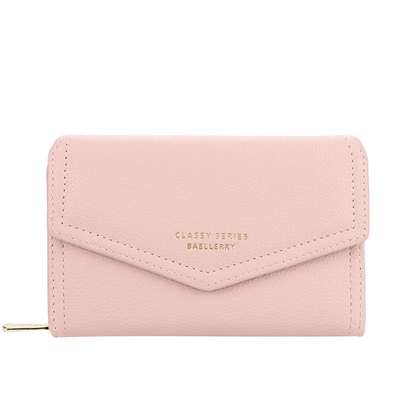 Baellerry Fashion Short Women Wallet PU Leather Women Luxury Wallet Hasp Mini Wallet Trend Coin Purse Ladies Card Holder Pouch