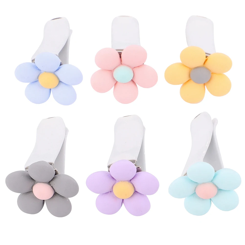 

6 pcs Car Air Outlet Clips ABS Beautiful Flower Design Vent Accessories Gift Girls Festive Birthday Decor Easy Install Safe