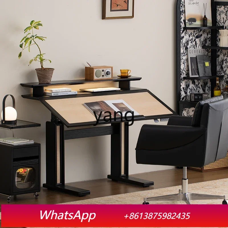 

Стол-трансформер LMM из массива дерева для дома, спальни, киберспорта, офиса, с полками, рабочий стол