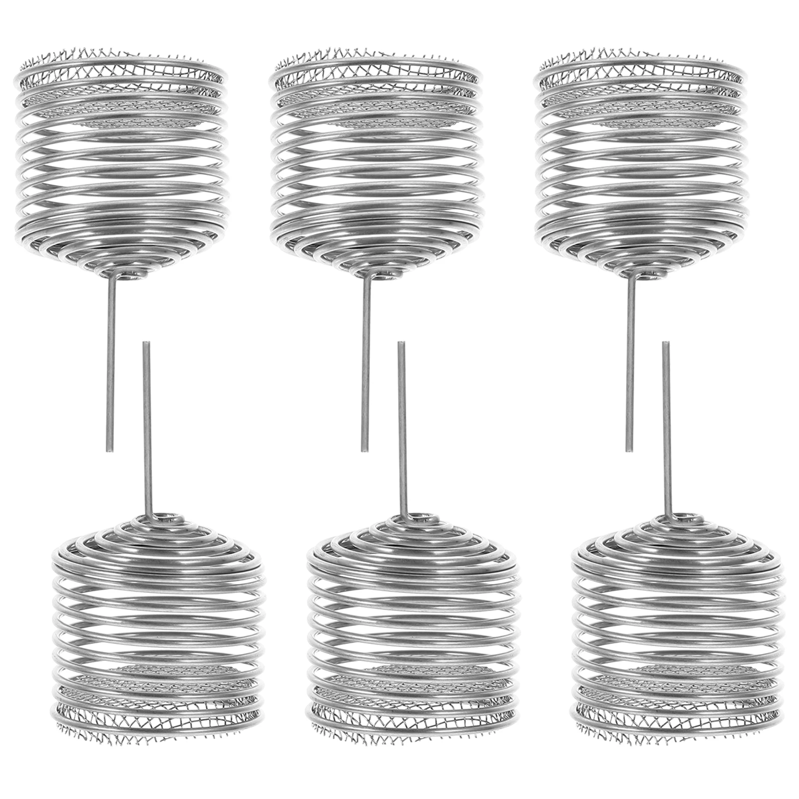 

6pcs Boxes Stainless Steel Bonsai Planting Small Silver Cover Gardening Containers Holders