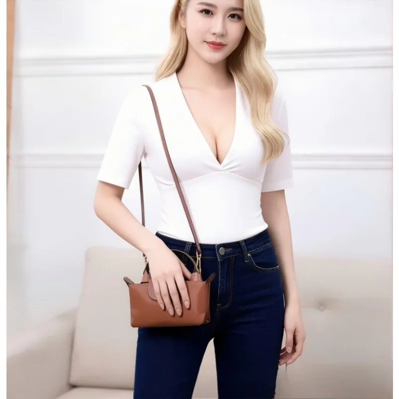 

Наплечная сумка для мобильного телефона из нейлона без перфорации, прочная, легкая, в стиле балетных сумок, новая нишевая дизайнерская модель