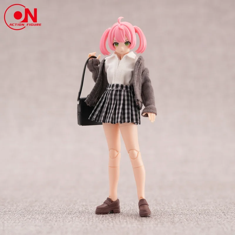 1/12 مقياس 99S سلسلة فتاة زي مدرسي تي شيرت تنورة طويلة قصيرة الجوارب الملابس مجموعة صالح 6 بوصة أنثى الجندي عمل الشكل دمية #3