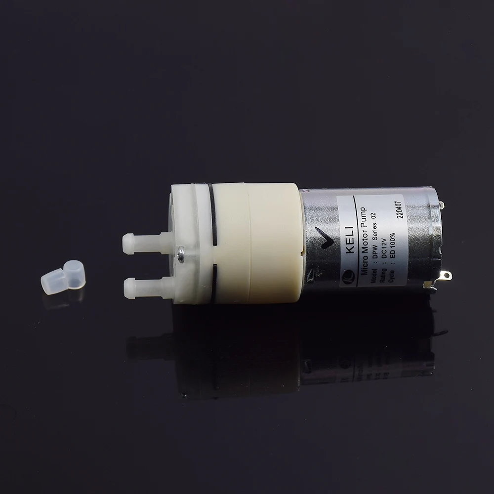 KELI DPW-02 DC 12V 0.3L/Min Micro 370 Motor Mini Water Pump Silent Self Priming Electric Diaphragm Pump for Home Appliance