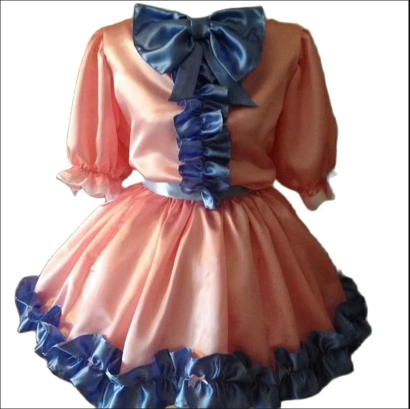

Sissy Is Obsessed With CD / TV Hacher Toute Couleur Pink And Dlue Lolita Skirt Can De Customized