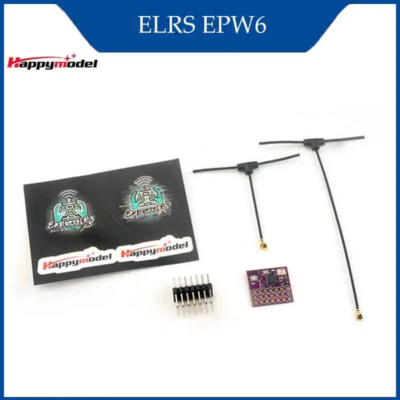 

HappyModel ExpressLRS ELRS EPW6 TCXO 2,4 ГГц 6-канальный ШИМ-приемник EPW5 обновленный для радиоуправляемых аксессуаров с неподвижным крылом самолета
