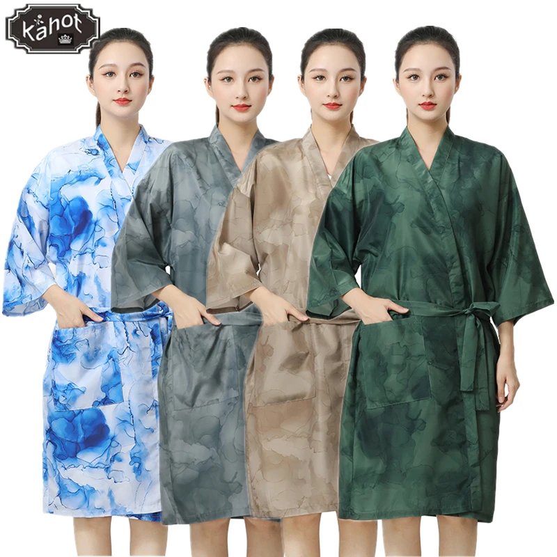 

Beauty Hairdressing Care Robe Hairdressing Shop Client Gown Salon Haircut Kimono Beauty Spa Customer Clothing Apron Smock