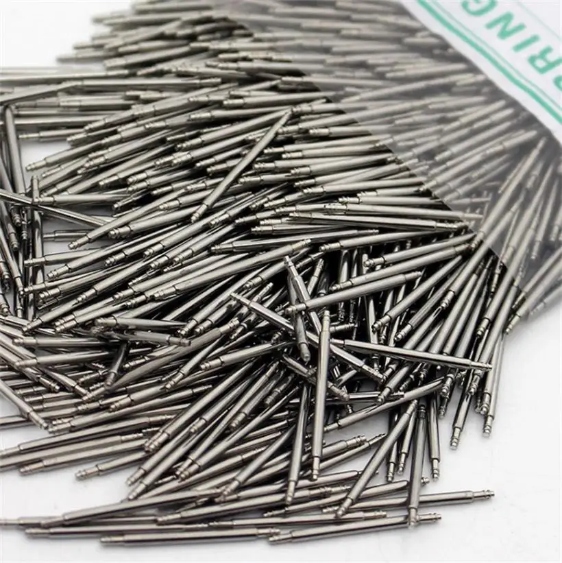 1000Pcs Spring Stick Watch Ear Universal Diameter 1.5mm Stainless Steel Watch Band Link Pins Straps Adapter Watch Accessories