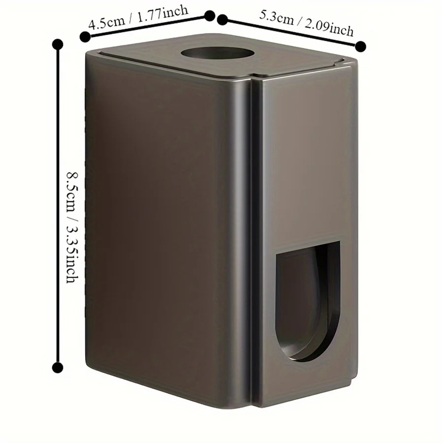 1 Piece Of Toothpaste Storage Rack Automatic Squeeze Toothpaste Dispenser Wall-Mounted Non-Porous Bathroom Toothbrush Toothpaste