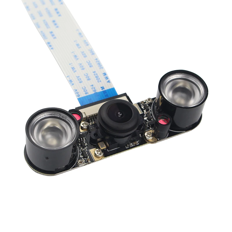 Raspberry Pi 4 Night Vision Camera 130 Degree Wide Angle OV5647 Webcam 5MP Camera Module for Raspberry Pi Zero 4B 3B+ 3B