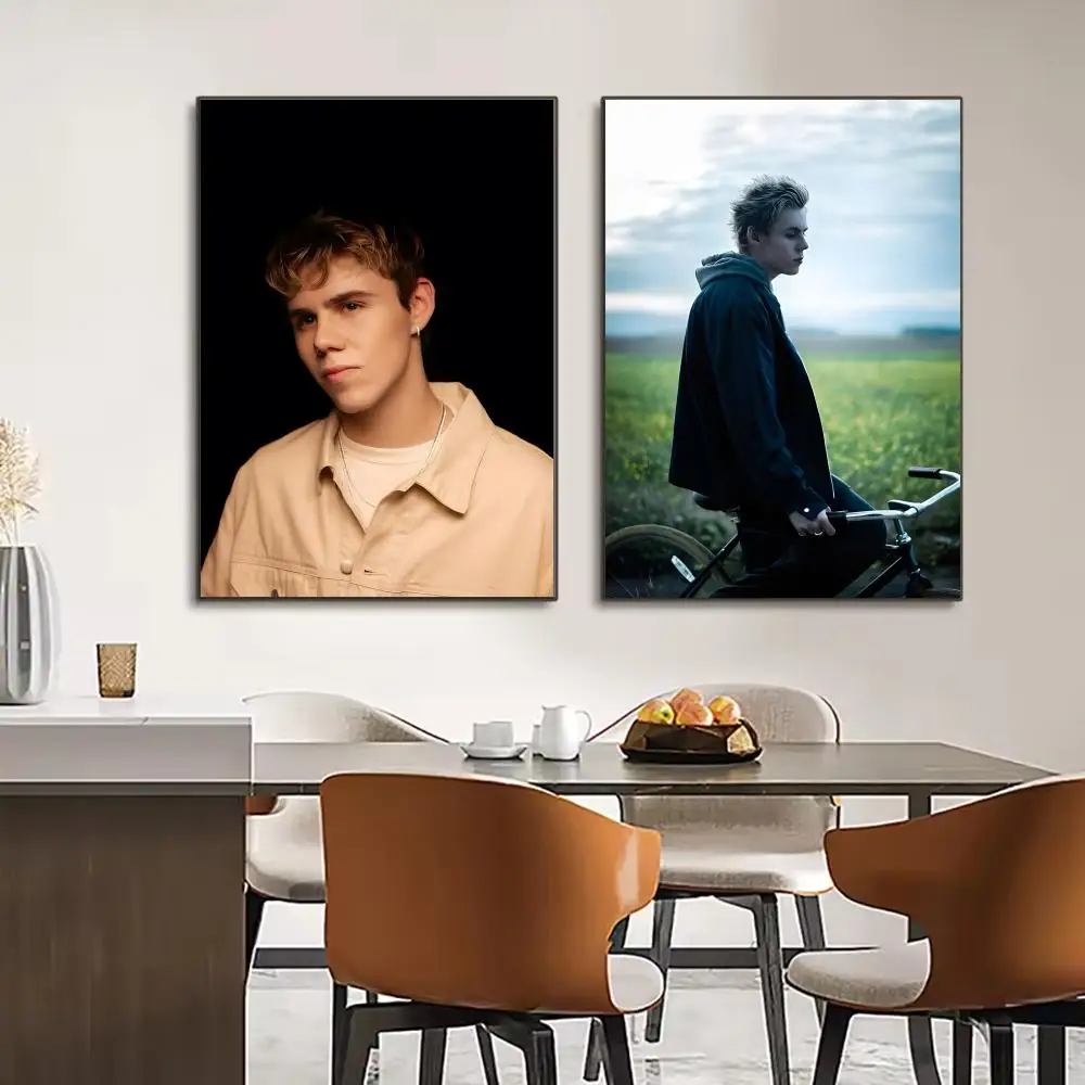 المغني مغني الراب K-Kid L-LAROI MAYBE اللوحة الخط قماش المشارك مقاوم للماء ودائم مثالية جدار ديكور لكل مساحة #3