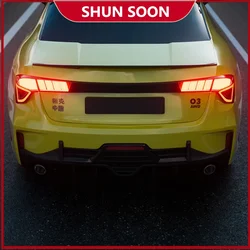 Car Sticker for Lynk&Co 01 02 03 03+ 05 06 08 09 Rear Logo Matte Black English ABS Logo With Modification Accessories