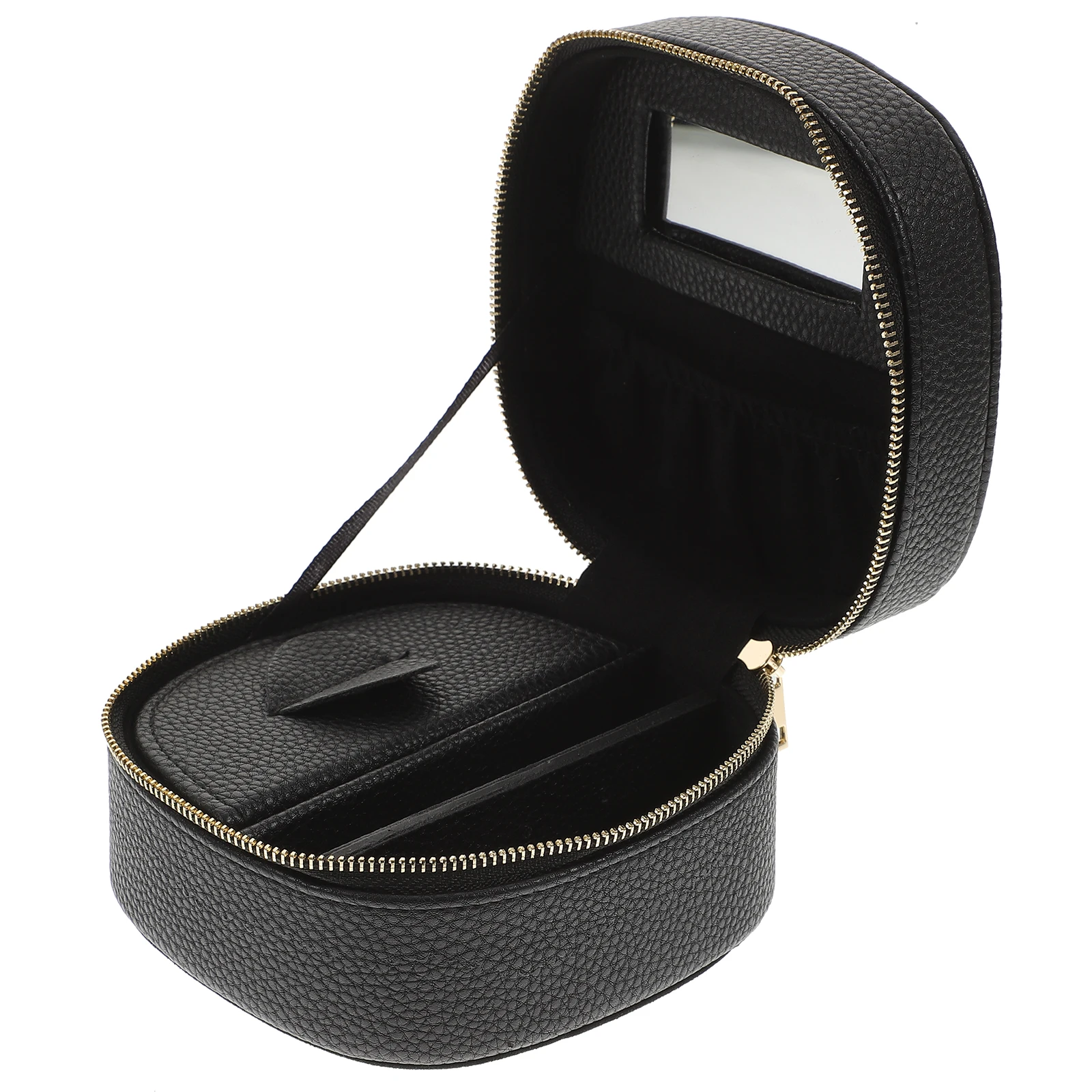 

Jewelry Storage Box Travel Case ganizer Pu Necklaces Holder Premium Material Mirror Compact Lightweight Earrings Bracelets Women