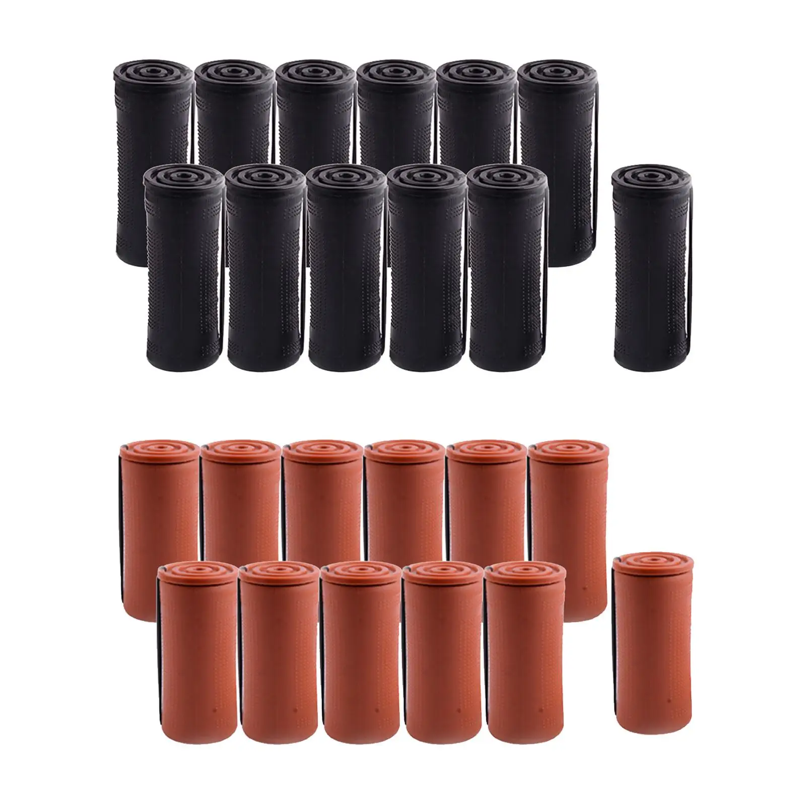 Plastic Resin Cold Wave Curling Rods Hairdressing Curlers Mixed Sizes Create Wavy Curls for Hair Styling