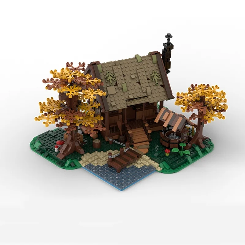 3037 قطعة MOC شجرة البيت الغابات حزمة الأفكار ونموذج اللبنات العمارة لتقوم بها بنفسك هدية الكريسماس فكرة إبداعية اللعب عيد ميلاد #4