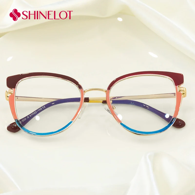 

97699 Lady Glasses Prescription Frame Female Literary Cat Eye Eyeglasses Eye Protection Reading Eyewear Delicate Accessories