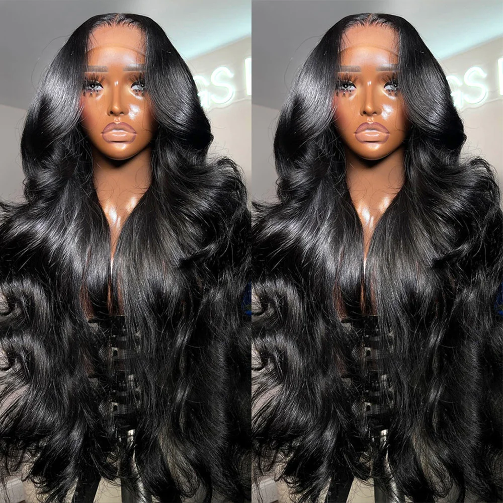 

13x6 Hd Body Wave Lace Frontal Wig Glueless Pre Plucked Glueless 30 34 Inch Body Wave Lace Front Human Hair Wigs For Women