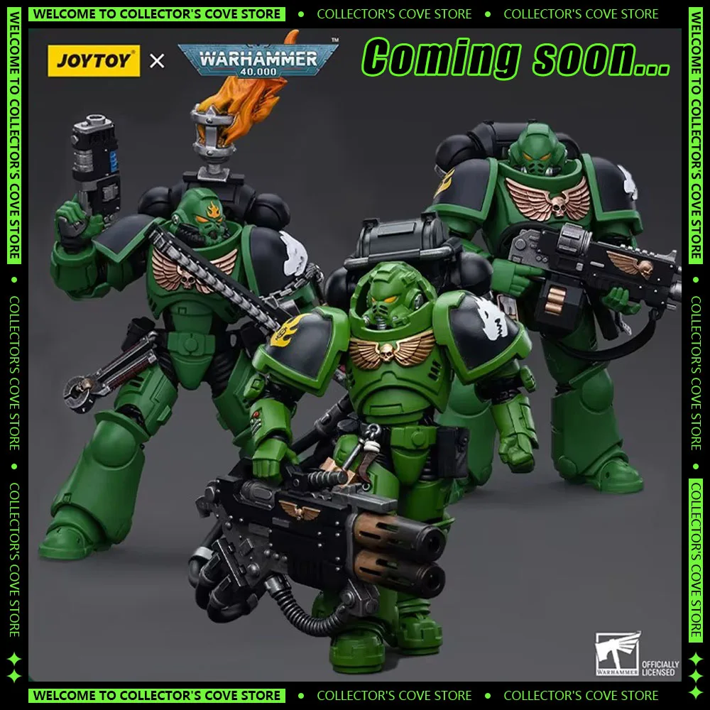 JOYTOY 1/18 Action Figure Warhammer 40K Salamanders Eradicators Brother Xavak Anime Figures Model Collection Ornament Toy Gift