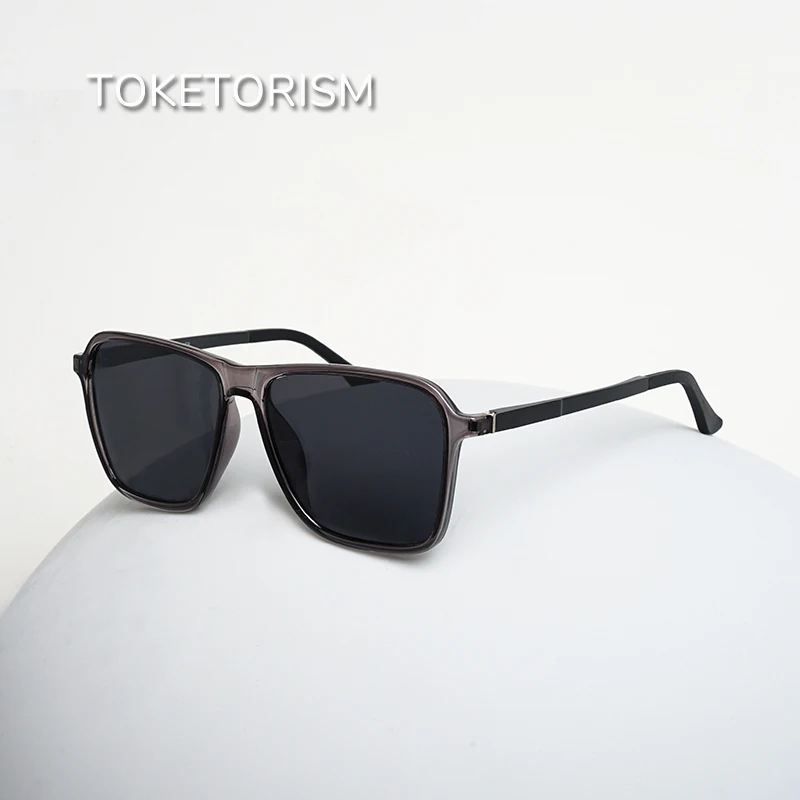 

Toketorism поляризационные солнцезащитные очки для мужчин, очки для вождения в большой оправе, уличные очки для женщин