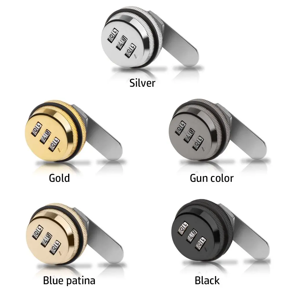 3 Digit Combination Password Box Lock 20mm Smart Cam Code Lock Zinc Alloy for Mailbox Cabinet Door Security Hardware