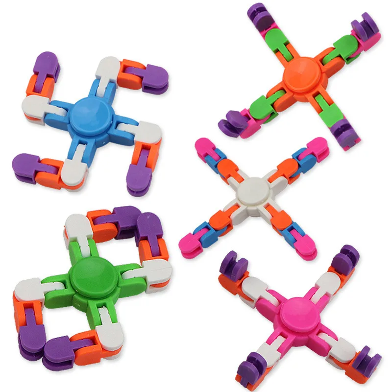 Quatro cantos corrente fidget spinner brinquedos adultos antistress spinner mão brinquedos crianças alívio do estresse diy corrente autismo presentes