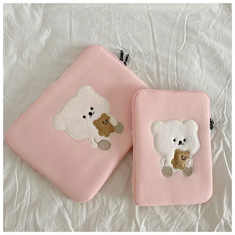 Leuke Cartoon Laptop Tablet Binnentas Tas voor Ipad Pro 10.5 11 12.9 Air 1 2 3 4 Sleeve Pouch voor Macbook Ipad 9.7 10.2 10.9 Inch