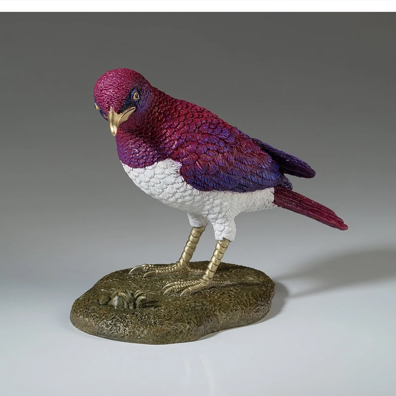 European-style brass decoration Violet-backed Starling room porch decor desk sculpture