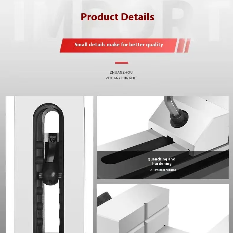 ماكينة طحن الفك المسطحة QKG50 63 73 عالية الدقة سريعة المفعول ملزمة Wanli ماكينة طحن تركيبات طاولة لقط 2/2.5 بوصة