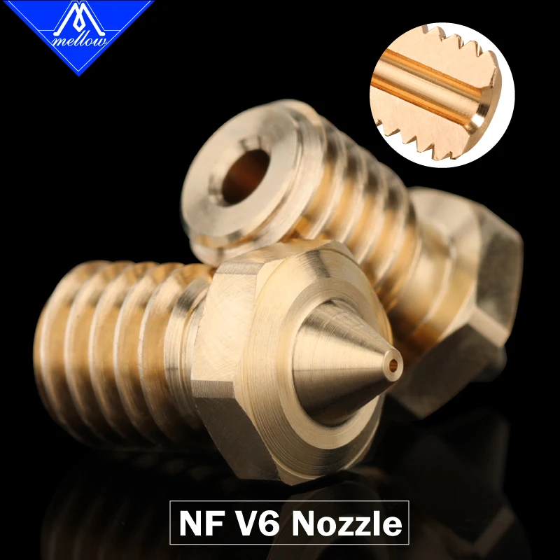 Yumuşak 1 adet yüksek kaliteli keskin NF V6 nozulları için Hotend 3D yazıcı memesi Hotend DDG NF Sunrise ekstruder Ender 3 Titan ekstruder