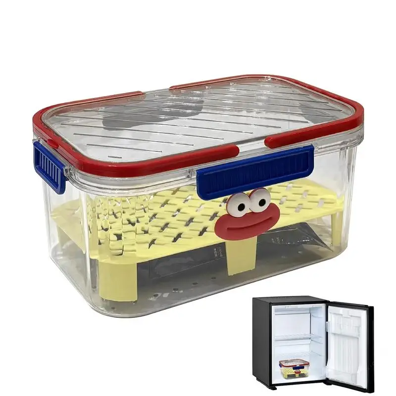 Fruit Storage Containers Portable Food Fruit Storage Box Organizer Cute Kitchen Organizers Snackle Box Container Fruit Berry