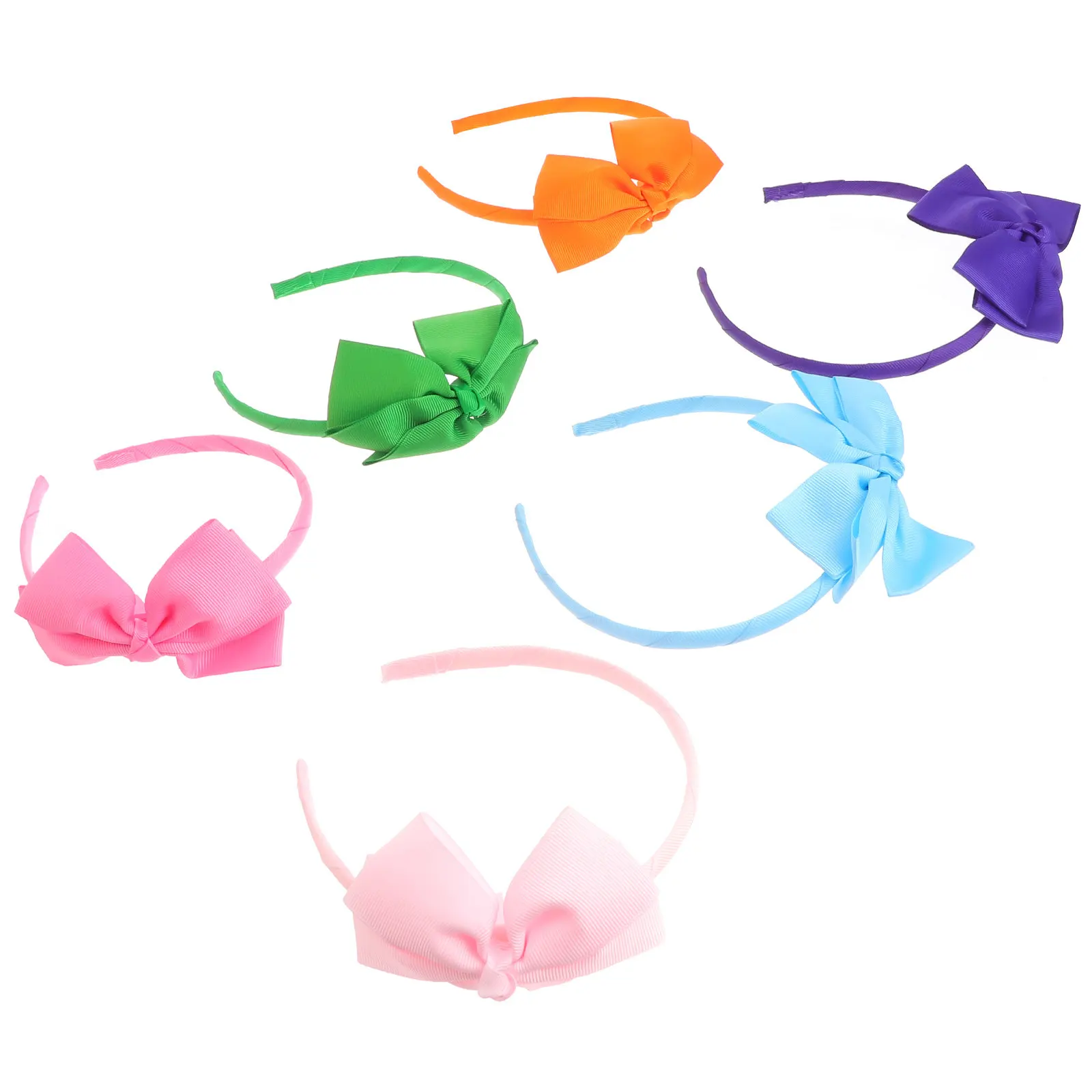 

6Pcs Elastic Bow Knot Headbands Soft Baby Hair Accessories Suitable for Newborn Toddlers Girls Headbands for Daily Wear