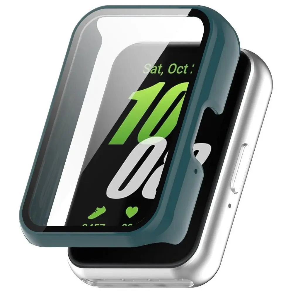 Schutzhülle für Samsung Galaxy Fit 3 Full Cover Displays chutz folie Stoßstange aus gehärtetem Glas für Galaxy Fit3 Smartwatch Shell