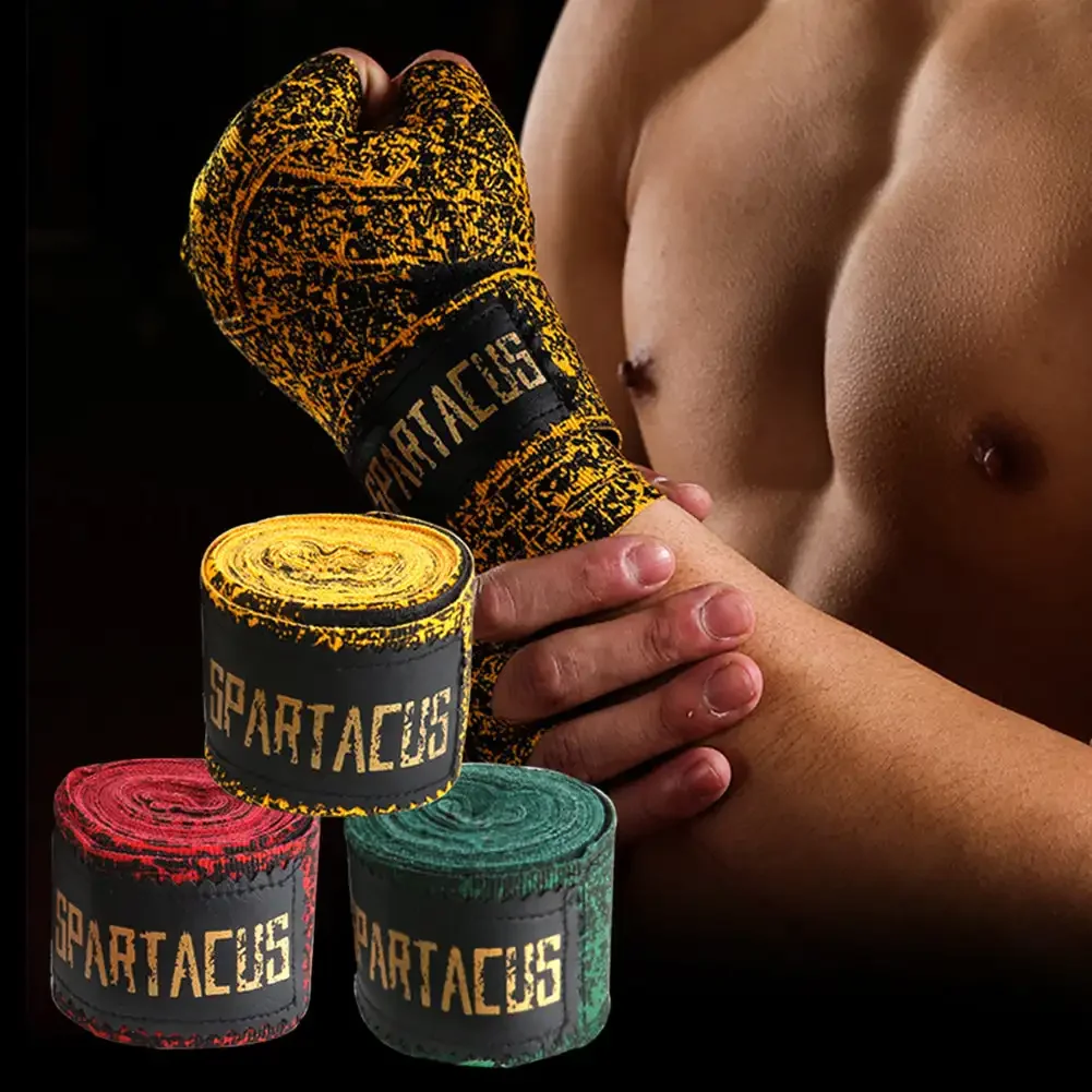 2pcs 3/5m Woolen Fabric Boxing Bandage High Elastic Boxing Sanda Training Bandage MMA Hand Gloves Wraps Belt Wrist Protector