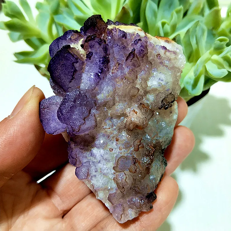 الكريستال الطبيعي الأرجواني فلوريت مجموعات كريستال الساحرة خام السحر الطاقة التأمل فنغ شوي كريستال غرفة زخرفة #4