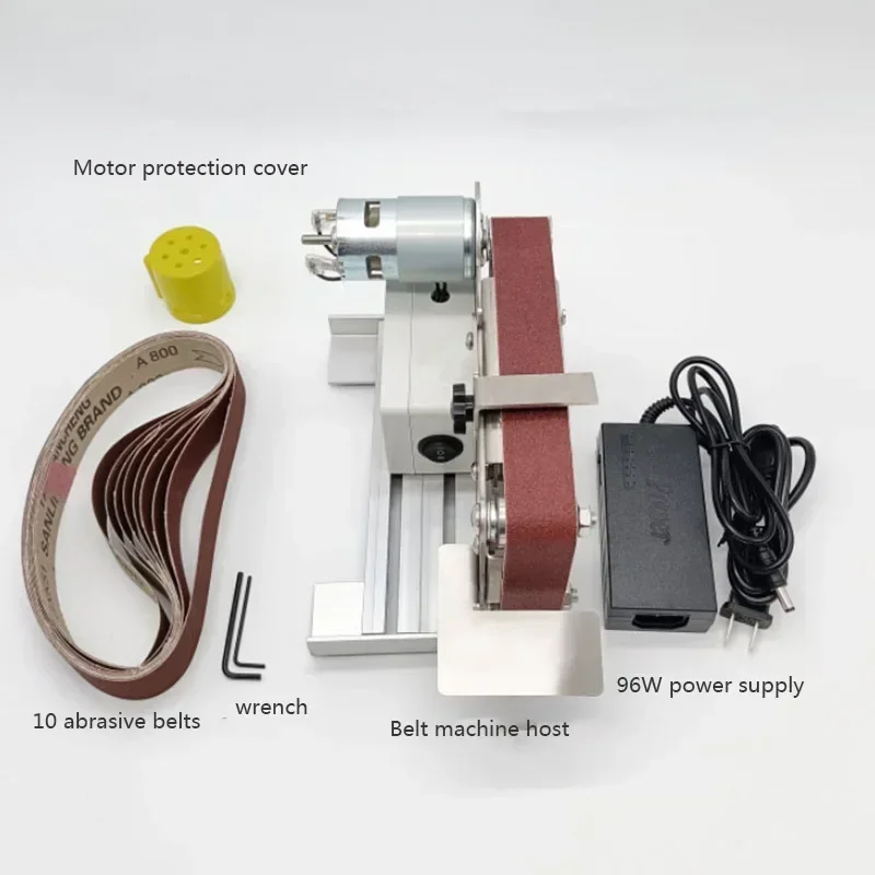 

96W 400W Mini Electric Belt Grinder Sharpener DIY Polishing Grinding Machine 220V Blade Trimming Grinding Tool