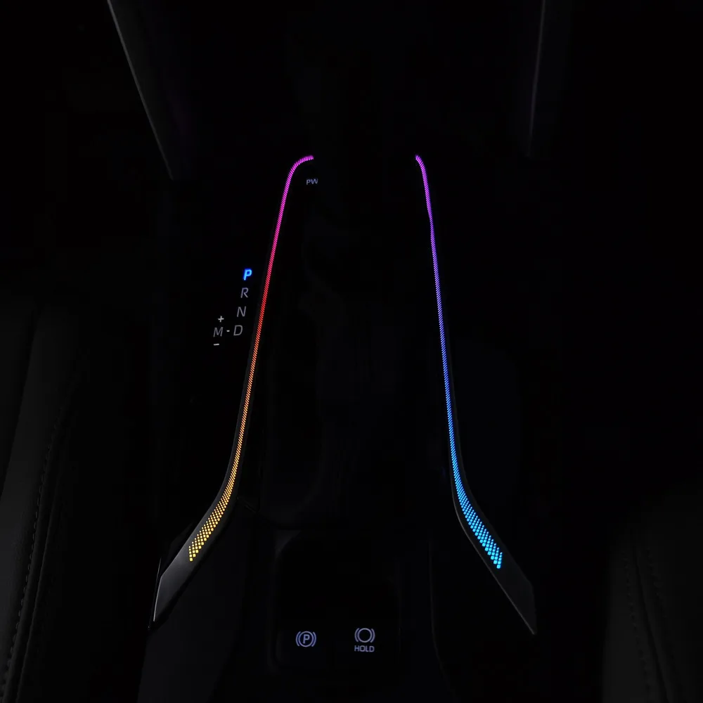 LED Central Water Cup Holder Atmosphere Light for Toyota Corolla APP Interior Decorative Lamp Dynamic Multi-color Ambient Light
