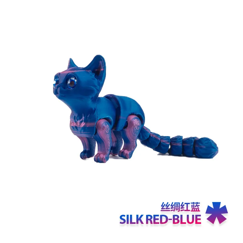 NEW 3D Printed Cat with Multiple Movable Joints for Home Accessories Decor Desk Decoration Children's Gifts Figurine view 4