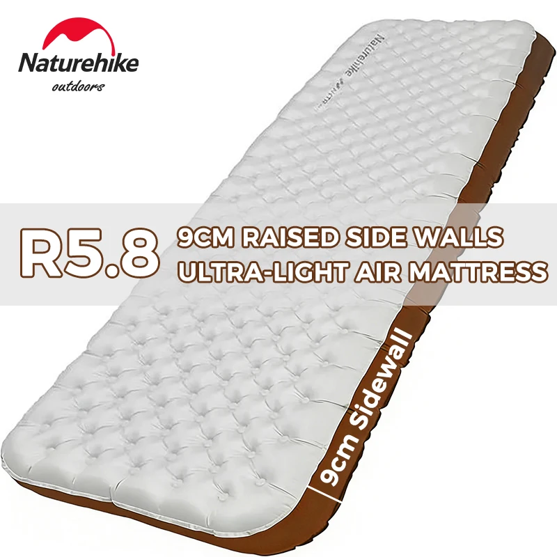 

Надувной матрас Naturehike Tuye R5.8 с боковыми стенками, ультралегкий, складной, для кемпинга, походов и спальных наборов