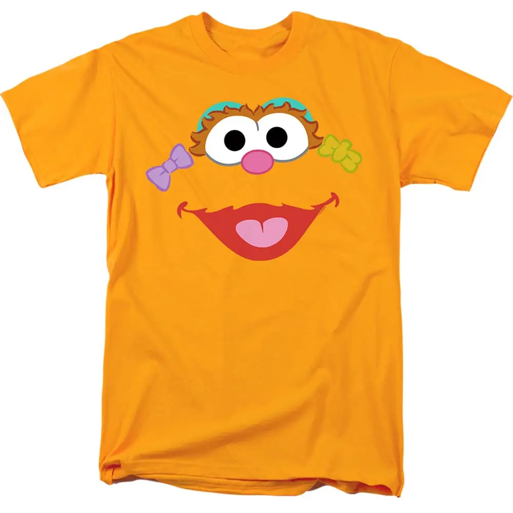 Sommer-Damen-T-Shirt mit Sesame Street Zoe-Gesicht, Streetwear, übergroß, locker, lässig, kurzärmelig, geeignet für alle Jahreszeiten – Detail 3