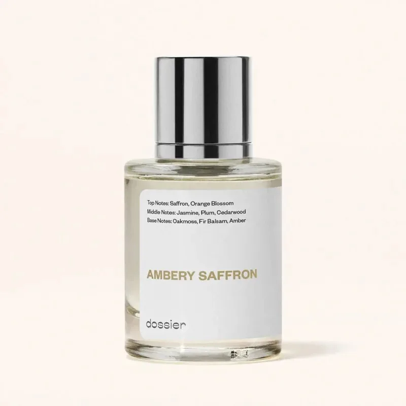 Dossier Ambery Saffron 1.7 Oz (50ml) Eau de Parfum Spray عطر عطر للجنسين رذاذ عطر جديد في الصندوق