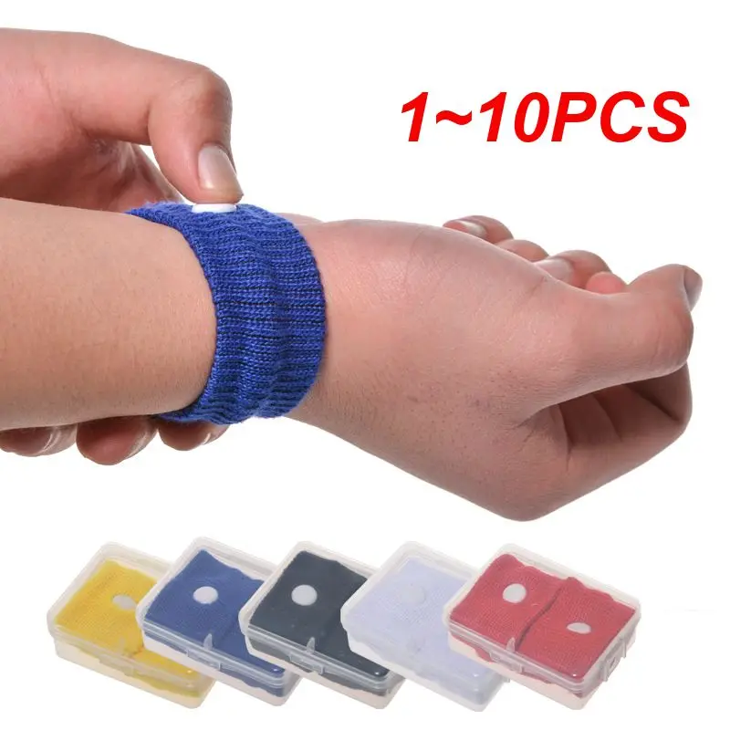 1~10PCS New Anti-Nausea Bands 100% Natural Travel Motion Morning Sickness Relief Set Of 2 Acupressure Wristband Wrist Support