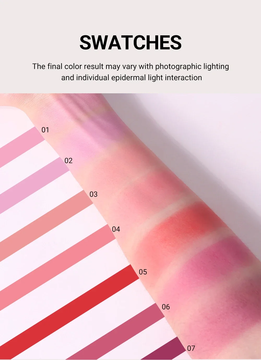 Palette de blush mat velouté texture ultra fine pour le teint_voghion.com