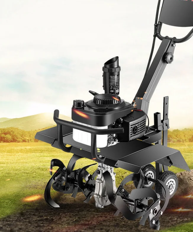 2025Agricultural Small Multifunctional Rotary Tiller Orchard Weeding and Turning Machine Ditching and Loosening Machine