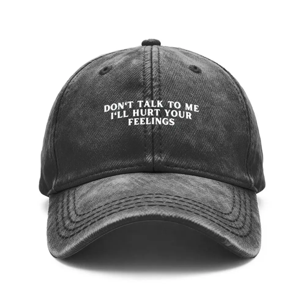 1 Vintage Washed Baseball Cap for Both Men and Women, with the Phrase 