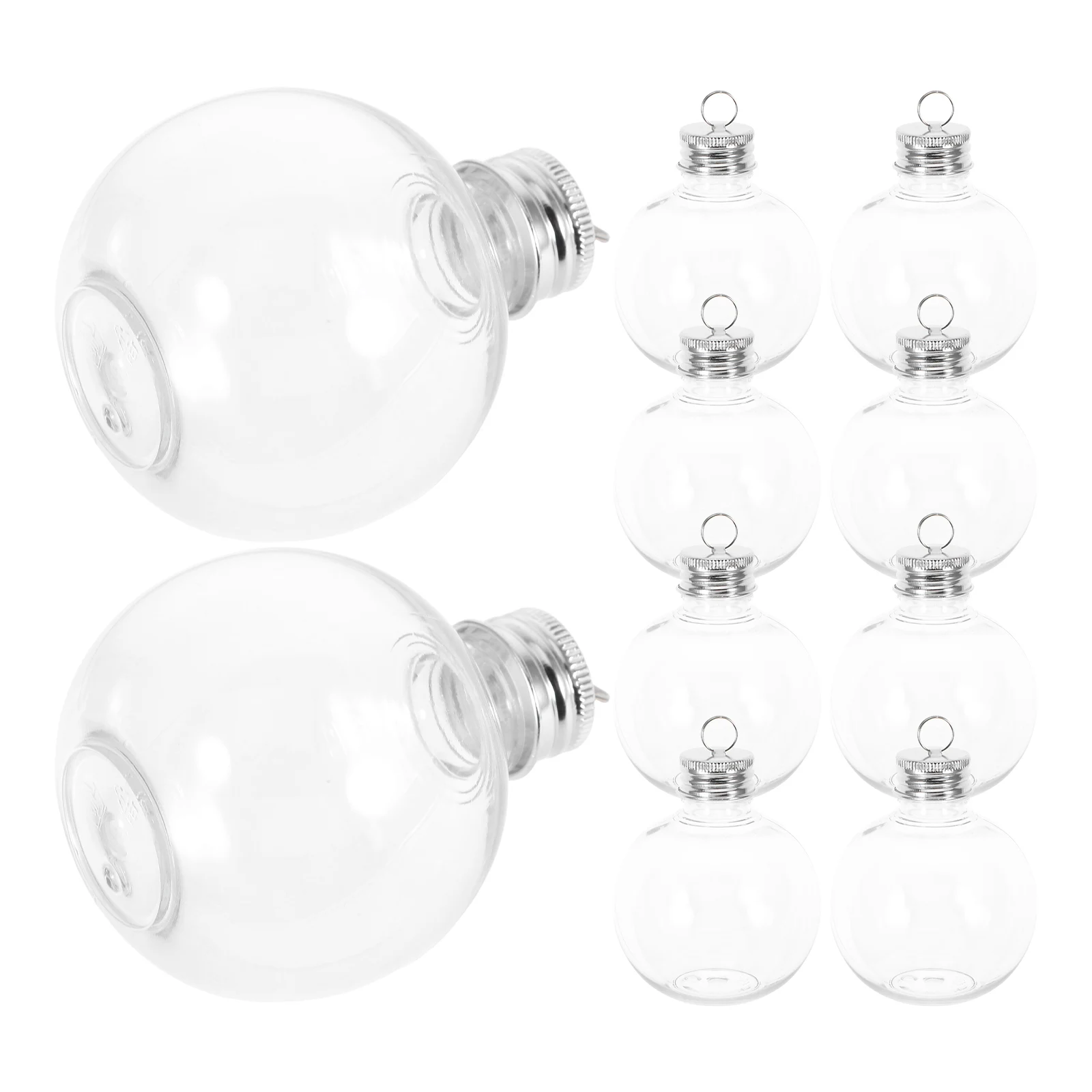 

Christmas Decoration Hangings Clear Plastic Baubles Bottle Holiday Favors Candy Drink Containers Home Office School