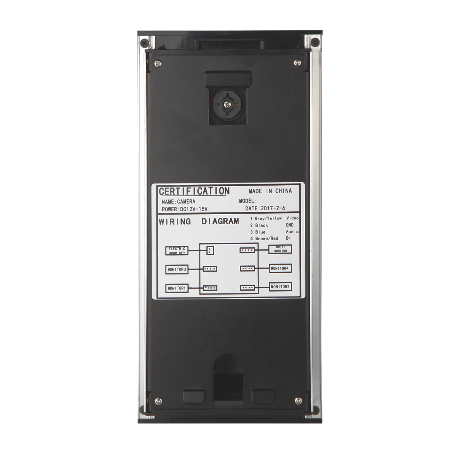 4.3 นิ้วระบบอินเตอร์คอมวิดีโอ Handle Design 2-12 Units Video Doorbell ประตูโทรศัพท์ระบบ Dual-Way Intercom สําหรับอาคารความปลอดภัย