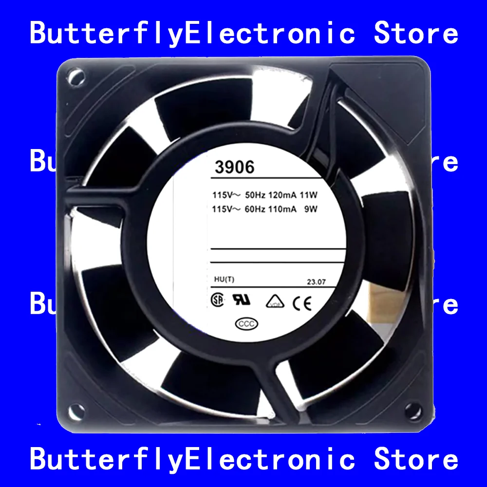 

ОРИГИНАЛЬНЫЙ НОВЫЙ ВЕНТИЛЯТОР 3906 AC 115 В 11 Вт/9 Вт 9225 9 СМ 92*92*25 ММ