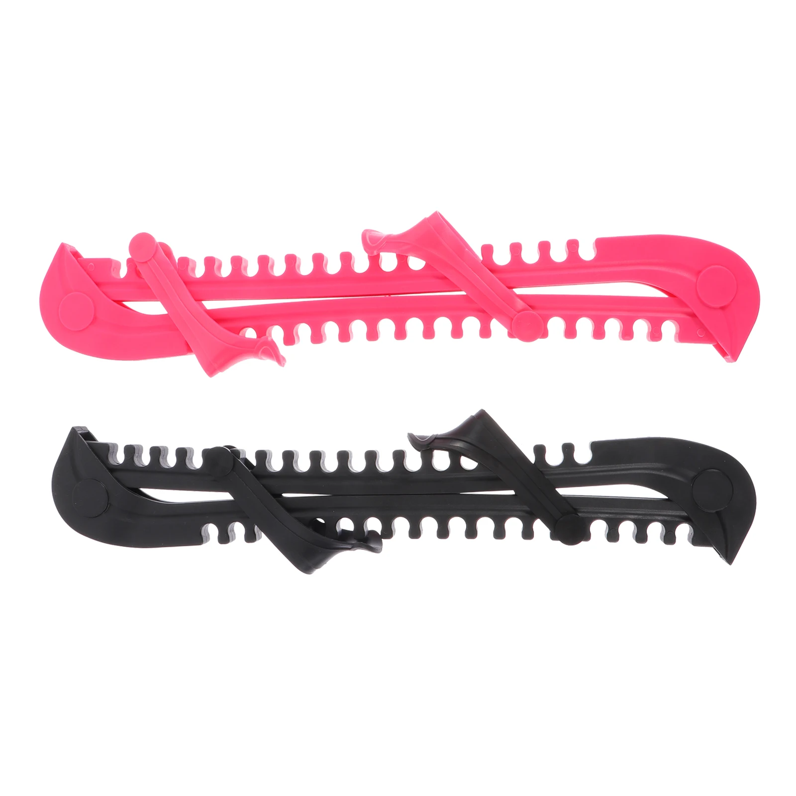

2 Pairs Ice Skates Protective Covers Durable Safe Simple Design Practical Skate Blades Guard Protect Scratch Prolong